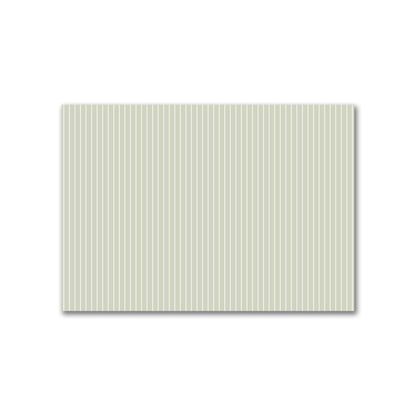Cotton Canvas Fabric with Fine Off-White Stripes on Pale Green | 2 metres - 2 x 1.4 m / 78 x 55 inches