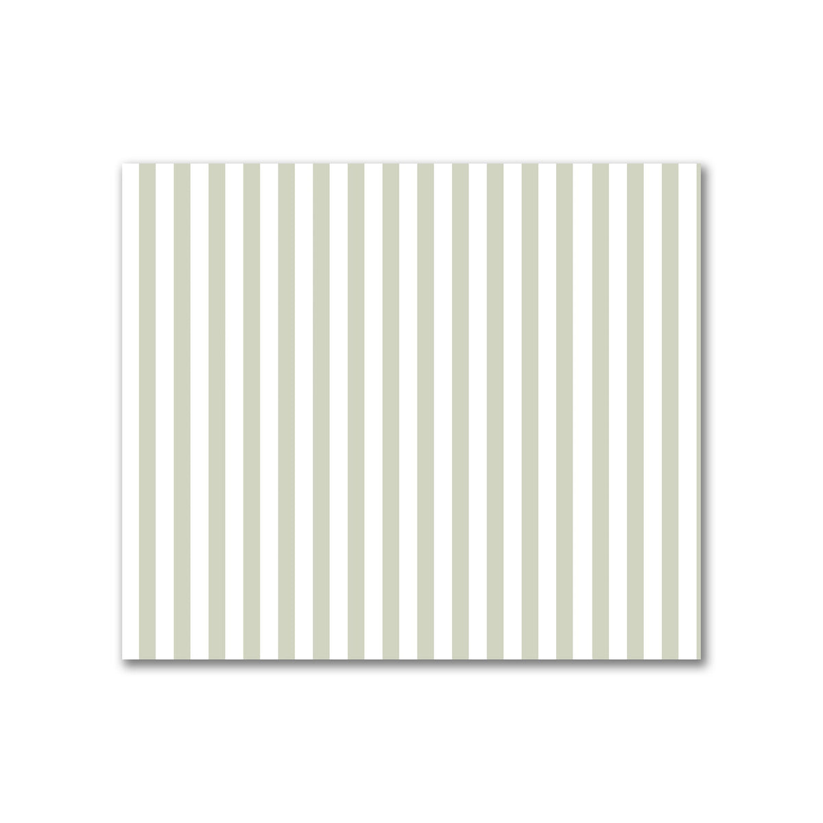 Off-White Cotton Canvas Fabric with Thin Pale Green Bars | Quarter - 54 x 46 cm / 21 x 18 inches