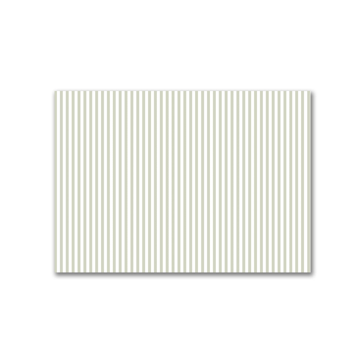Off-White Cotton Canvas Fabric with Thin Pale Green Bars | 1 metre - 1 x 1.4 m / 39 x 55 inches