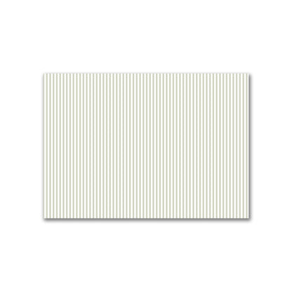 Off-White Cotton Canvas Fabric with Thin Pale Green Bars | 2 metres - 2 x 1.4 m / 78 x 55 inches