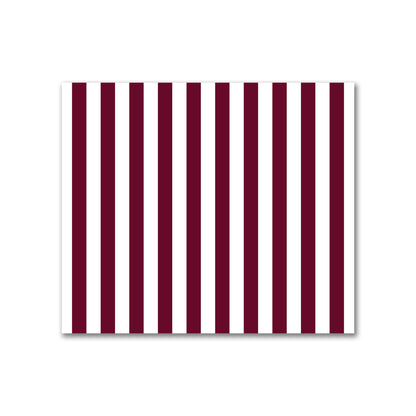 Off-White Cotton Canvas Fabric with Burgundy Red Bars, FACC-1281-051