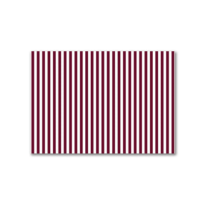 Off-White Cotton Canvas Fabric with Burgundy Red Bars, FACC-1281-051