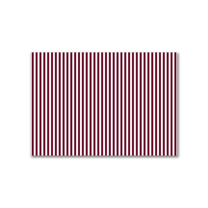Off-White Cotton Canvas Fabric with Burgundy Red Bars, FACC-1281-051