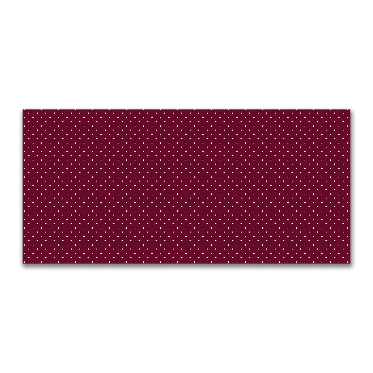 Cotton Canvas Fabric with Off-White Diamonds on Burgundy Red, FACC-1281-102