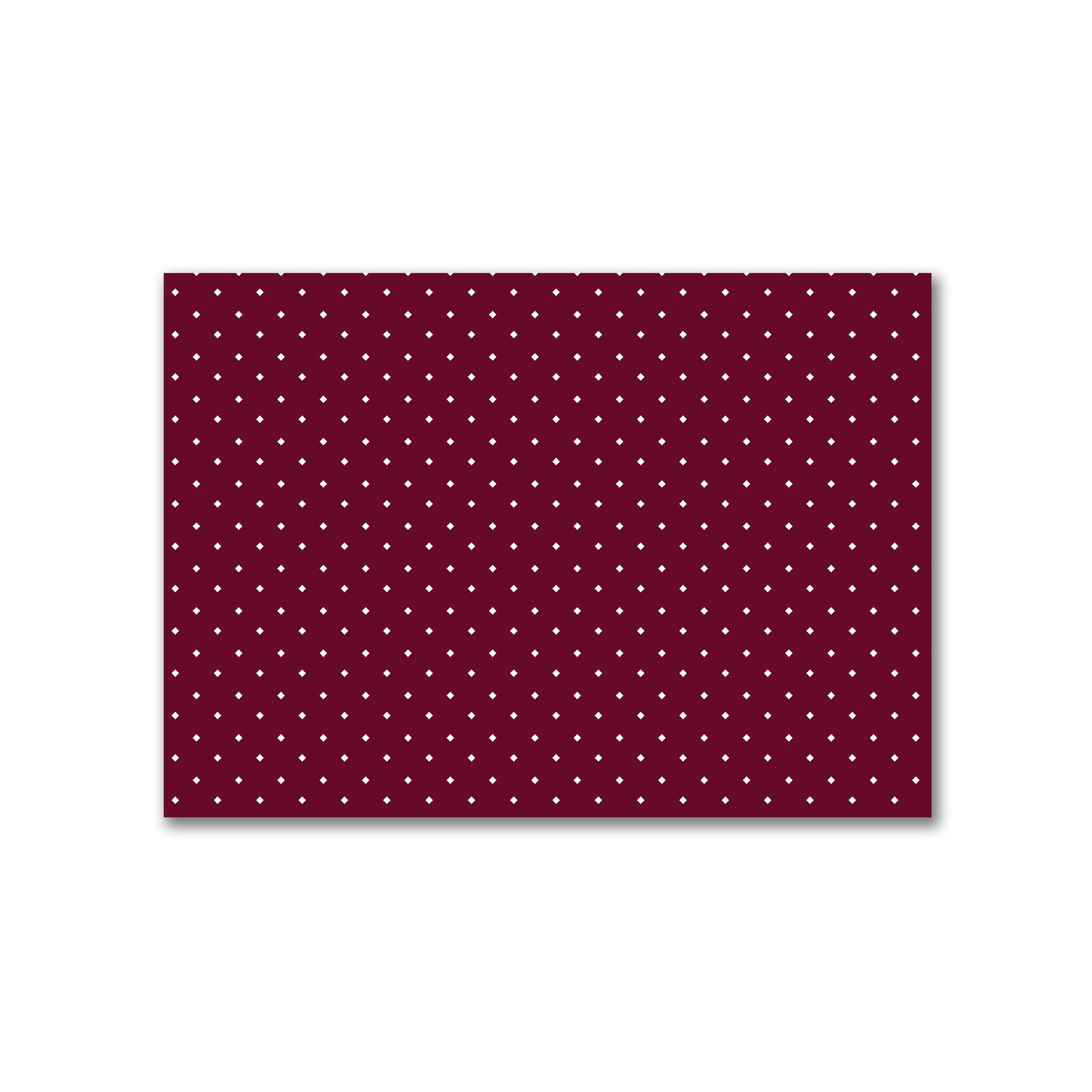 Cotton Canvas Fabric with Off-White Diamonds on Burgundy Red, FACC-1281-102