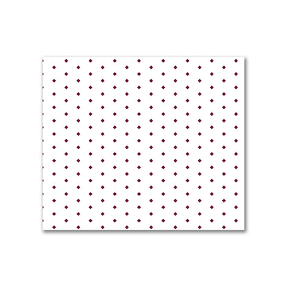 Off-White Cotton Canvas Fabric with Fine Burgundy Red Diamonds, FACC-1281-111