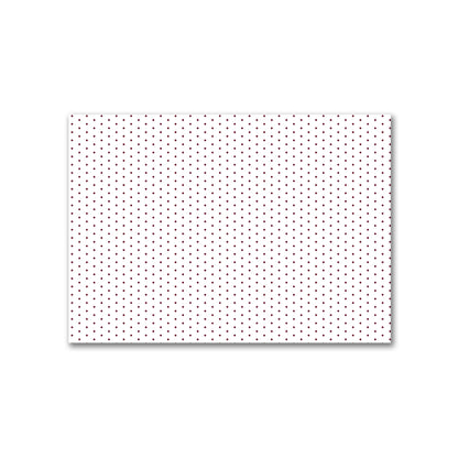 Off-White Cotton Canvas Fabric with Fine Burgundy Red Diamonds, FACC-1281-111