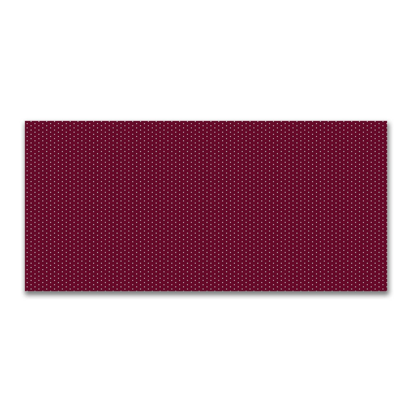 Cotton Canvas Fabric with Fine Off-White Diamonds on Burgundy Red, FACC-1281-112
