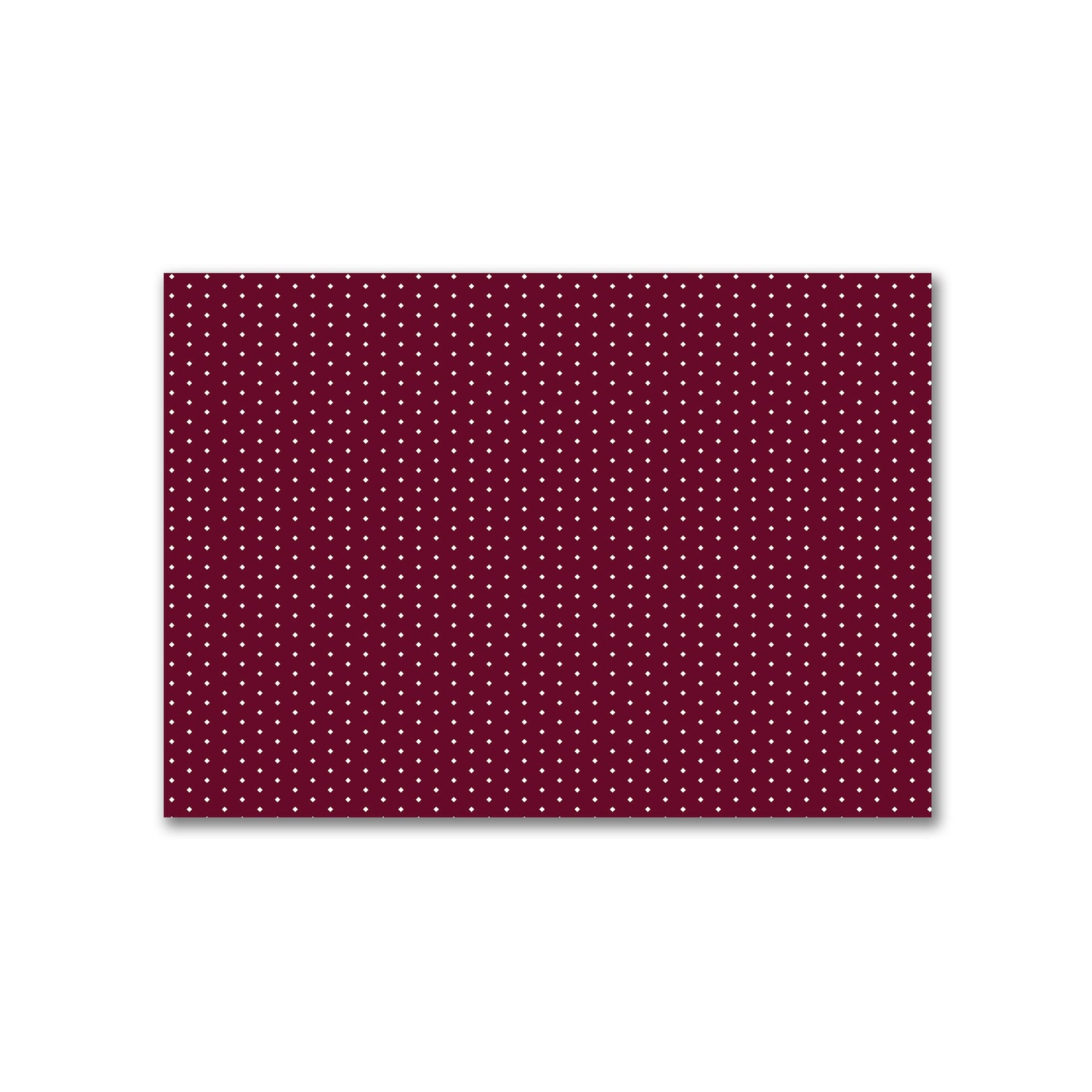 Cotton Canvas Fabric with Fine Off-White Diamonds on Burgundy Red, FACC-1281-112