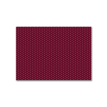 Cotton Canvas Fabric with Fine Off-White Diamonds on Burgundy Red, FACC-1281-112