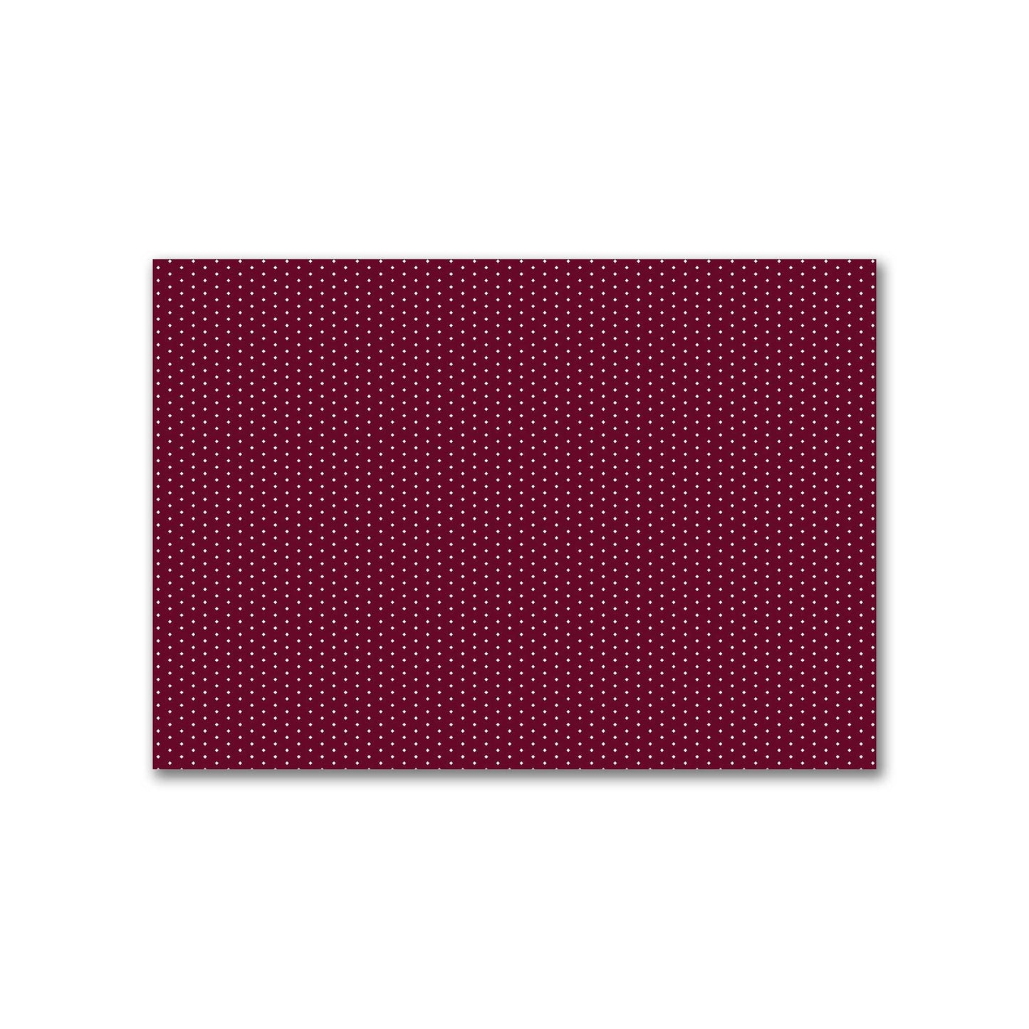 Cotton Canvas Fabric with Fine Off-White Diamonds on Burgundy Red, FACC-1281-112