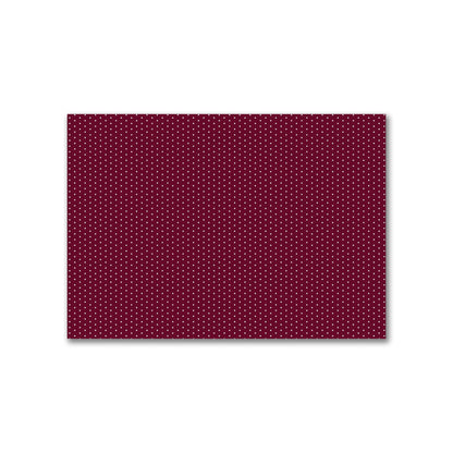 Cotton Canvas Fabric with Fine Off-White Diamonds on Burgundy Red, FACC-1281-112