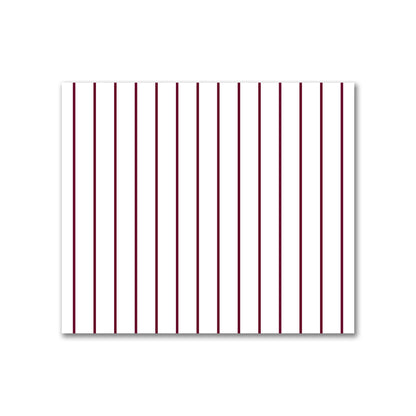 Off-White Cotton Canvas Fabric with Fine Burgundy Red Stripes, FACC-1281-151