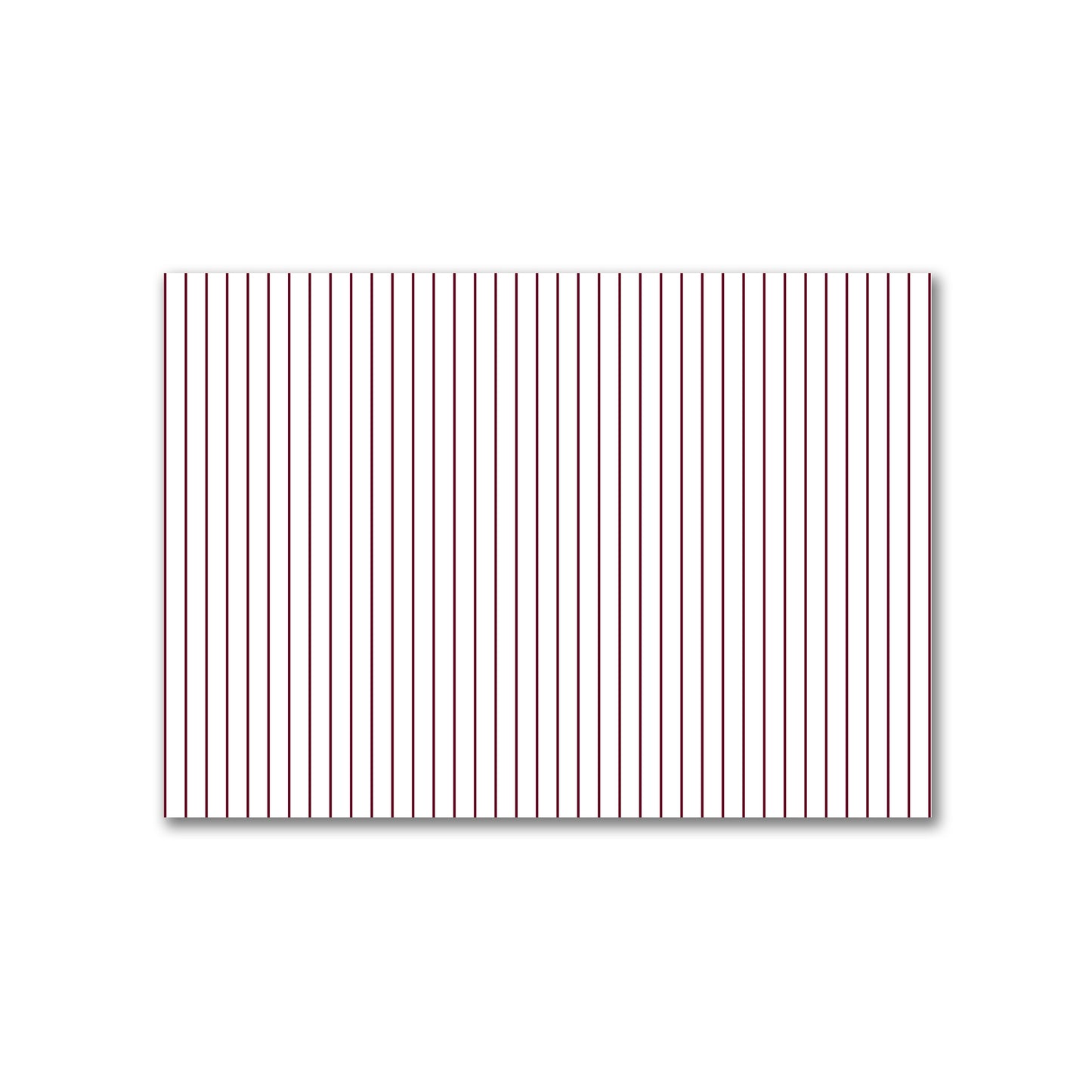 Off-White Cotton Canvas Fabric with Fine Burgundy Red Stripes, FACC-1281-151