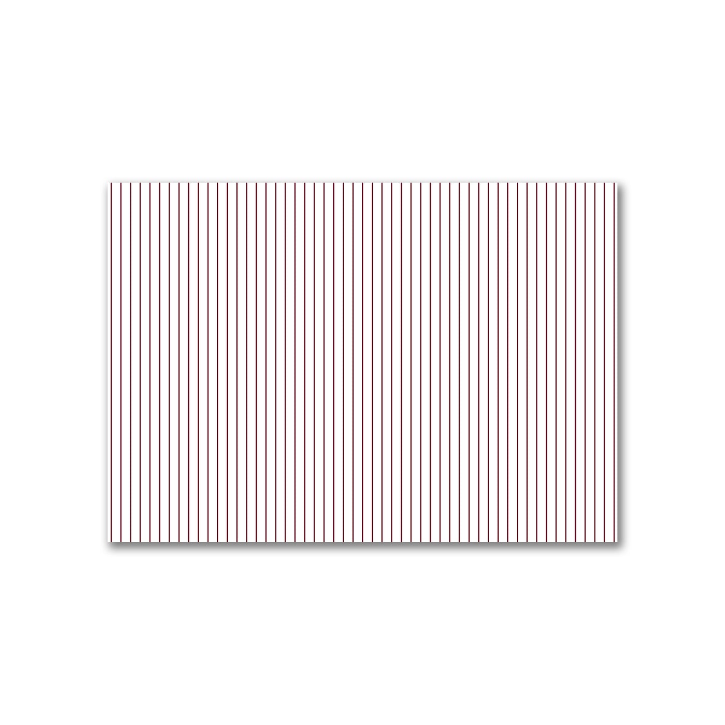 Off-White Cotton Canvas Fabric with Fine Burgundy Red Stripes, FACC-1281-151