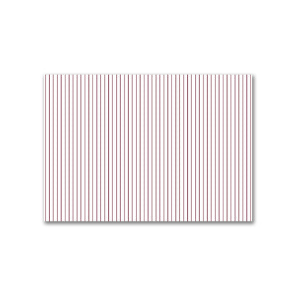 Off-White Cotton Canvas Fabric with Fine Burgundy Red Stripes, FACC-1281-151