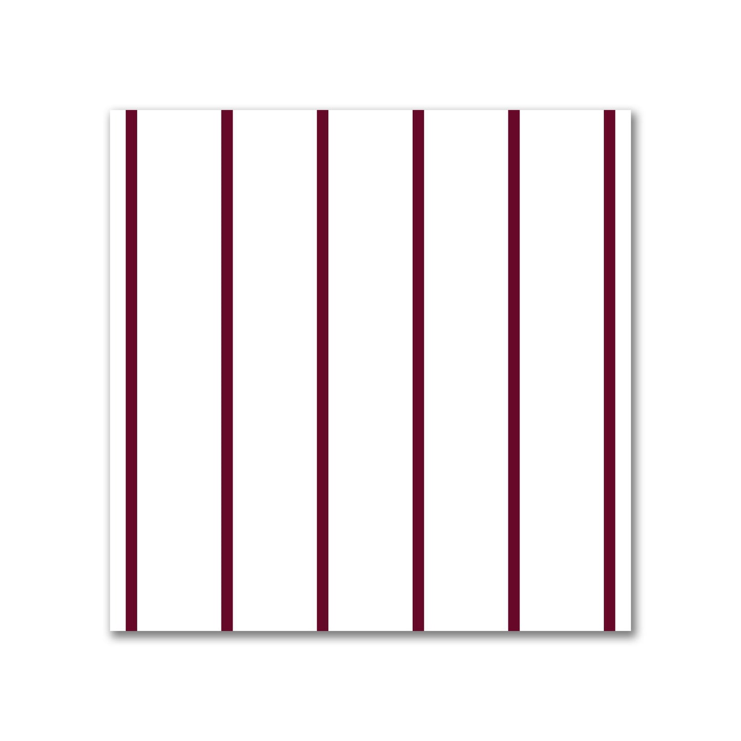 Off-White Cotton Canvas Fabric with Fine Burgundy Red Stripes, FACC-1281-151