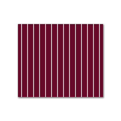 Cotton Canvas Fabric with Fine Off-White Stripes on Burgundy Red, FACC-1281-152