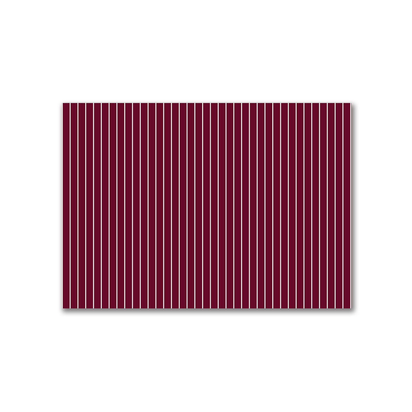 Cotton Canvas Fabric with Fine Off-White Stripes on Burgundy Red, FACC-1281-152