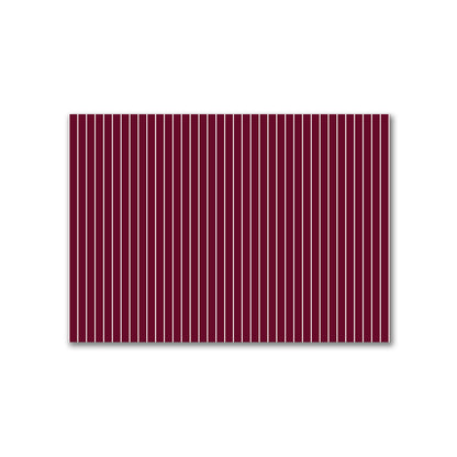 Cotton Canvas Fabric with Fine Off-White Stripes on Burgundy Red, FACC-1281-152