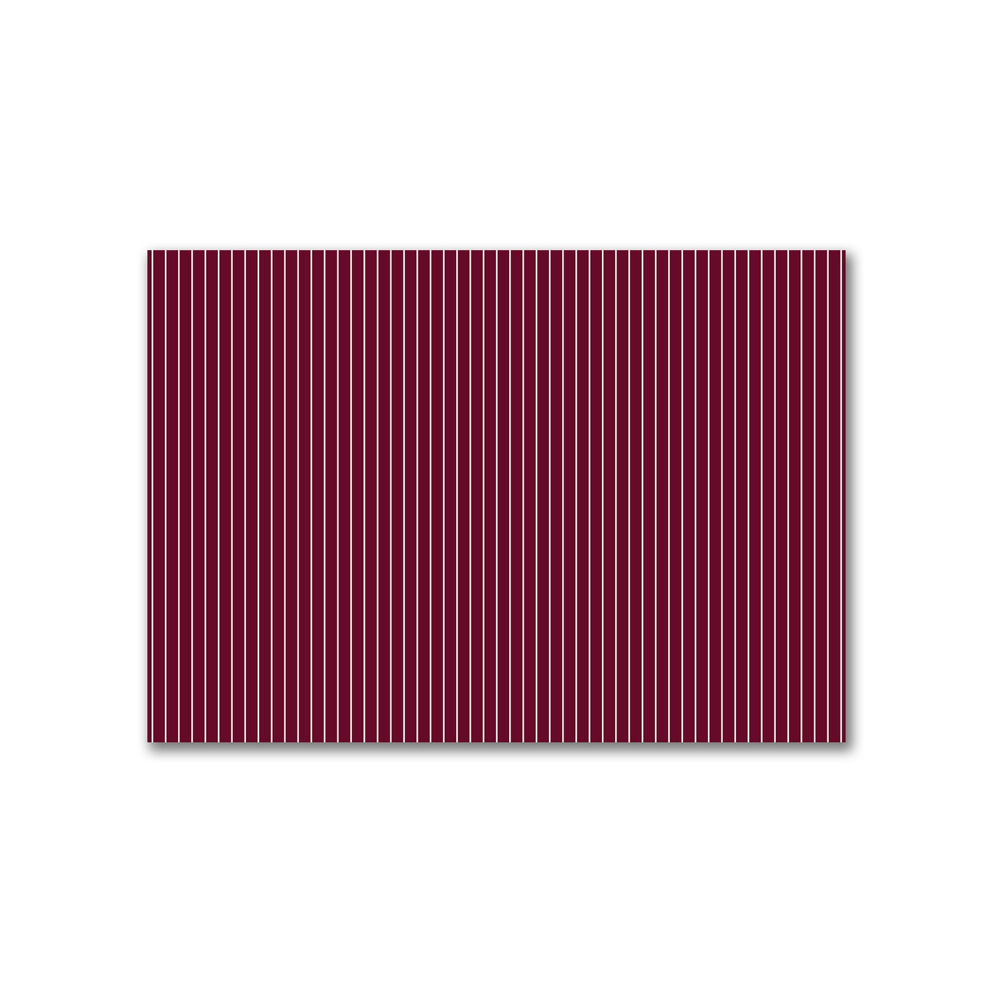 Cotton Canvas Fabric with Fine Off-White Stripes on Burgundy Red, FACC-1281-152