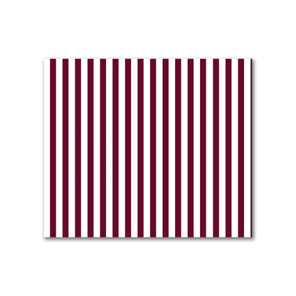Off-White Cotton Canvas Fabric with Thin Burgundy Red Bars, FACC-1281-241