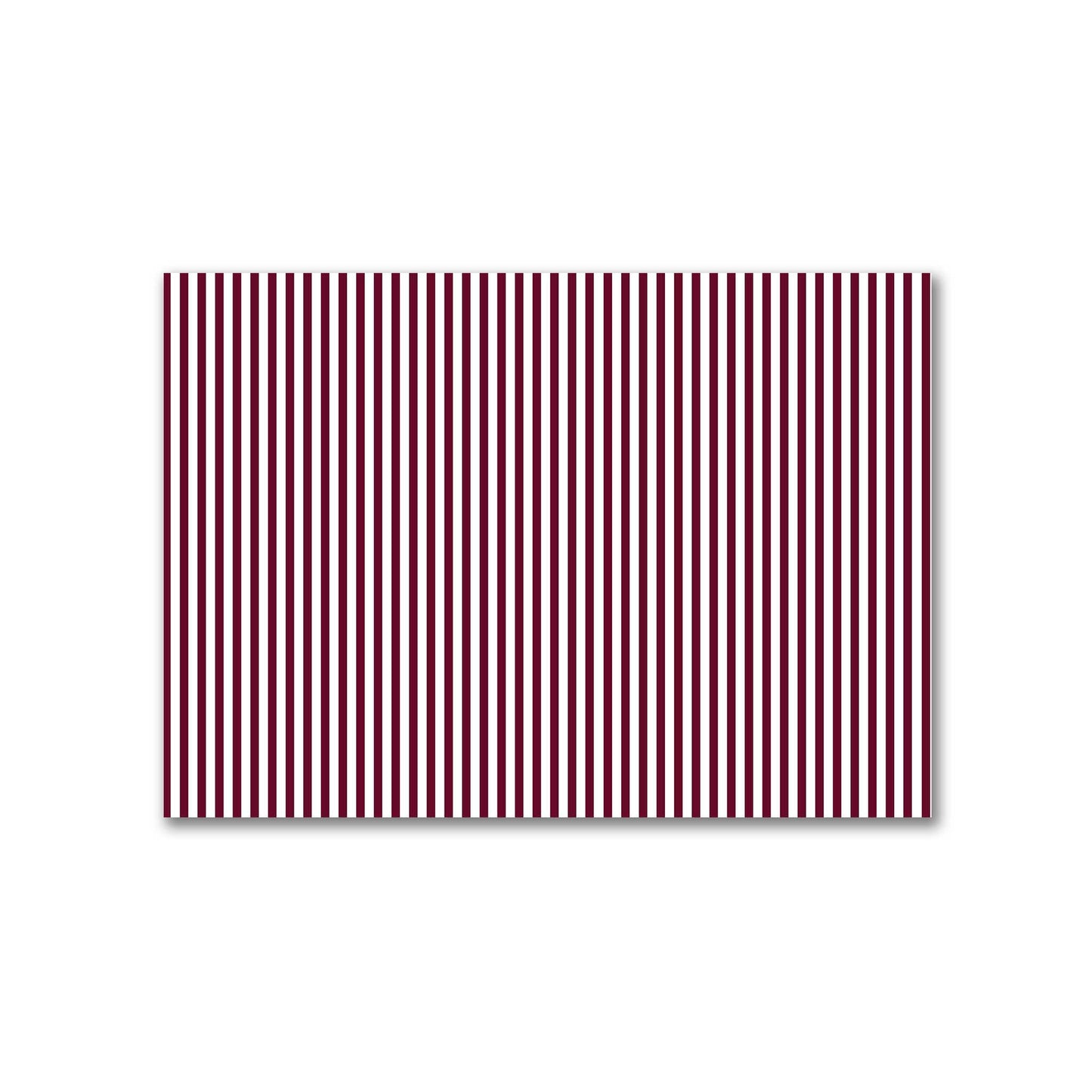 Off-White Cotton Canvas Fabric with Thin Burgundy Red Bars, FACC-1281-241