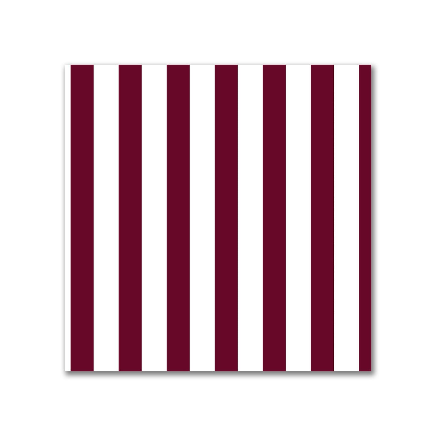 Off-White Cotton Canvas Fabric with Thin Burgundy Red Bars, FACC-1281-241
