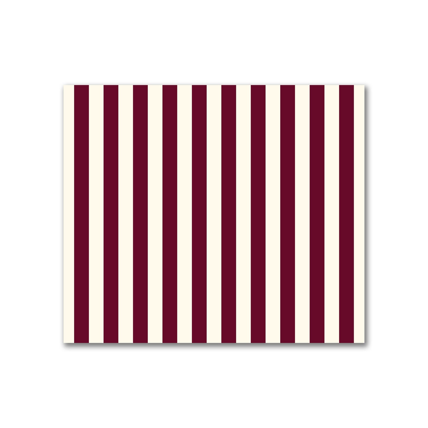 Cotton Canvas Fabric with Burgundy Red Bars on Pale Cream, FACC-1283-051