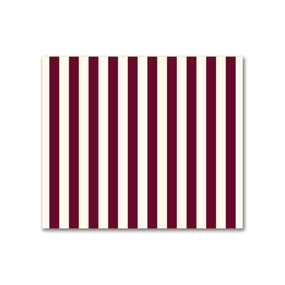 Cotton Canvas Fabric with Burgundy Red Bars on Pale Cream, FACC-1283-051