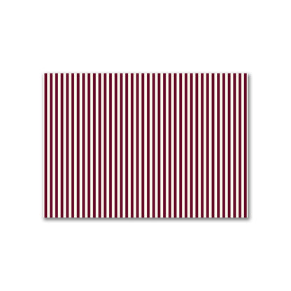 Cotton Canvas Fabric with Burgundy Red Bars on Pale Cream, FACC-1283-051
