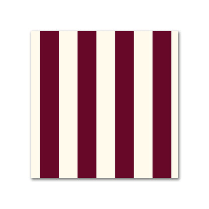 Cotton Canvas Fabric with Burgundy Red Bars on Pale Cream, FACC-1283-051