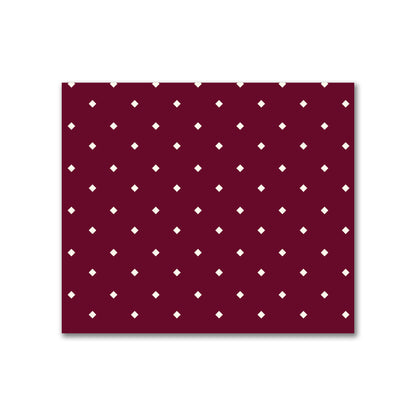 Cotton Canvas Fabric with Pale Cream Diamonds on Burgundy Red, FACC-1283-102