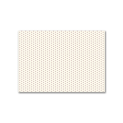 Cotton Canvas Fabric with Fine Burgundy Red Diamonds on Pale Cream, FACC-1283-111