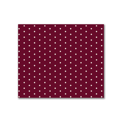 Cotton Canvas Fabric with Fine Pale Cream Diamonds on Burgundy Red, FACC-1283-112