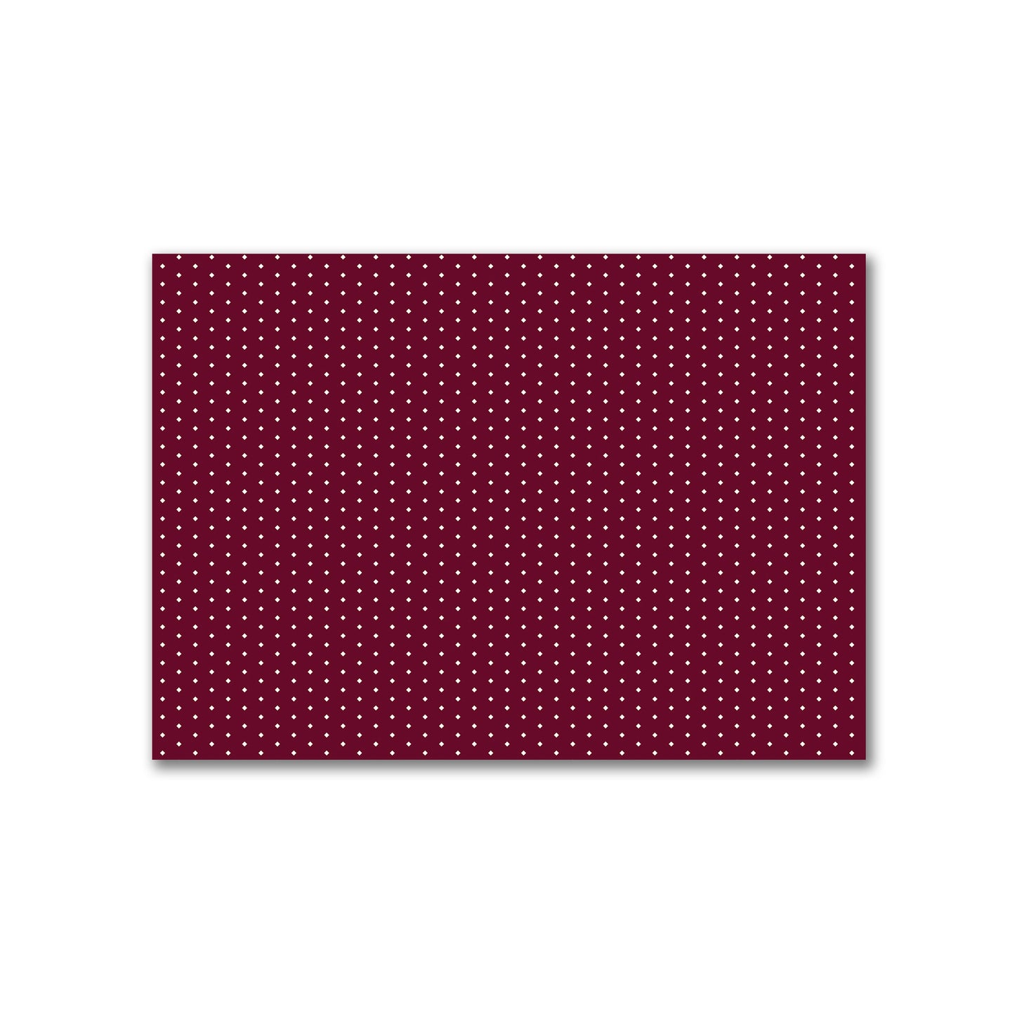 Cotton Canvas Fabric with Fine Pale Cream Diamonds on Burgundy Red, FACC-1283-112