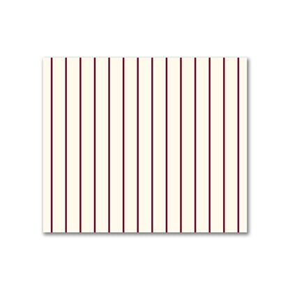 Cotton Canvas Fabric with Fine Burgundy Red Stripes on Pale Cream, FACC-1283-151