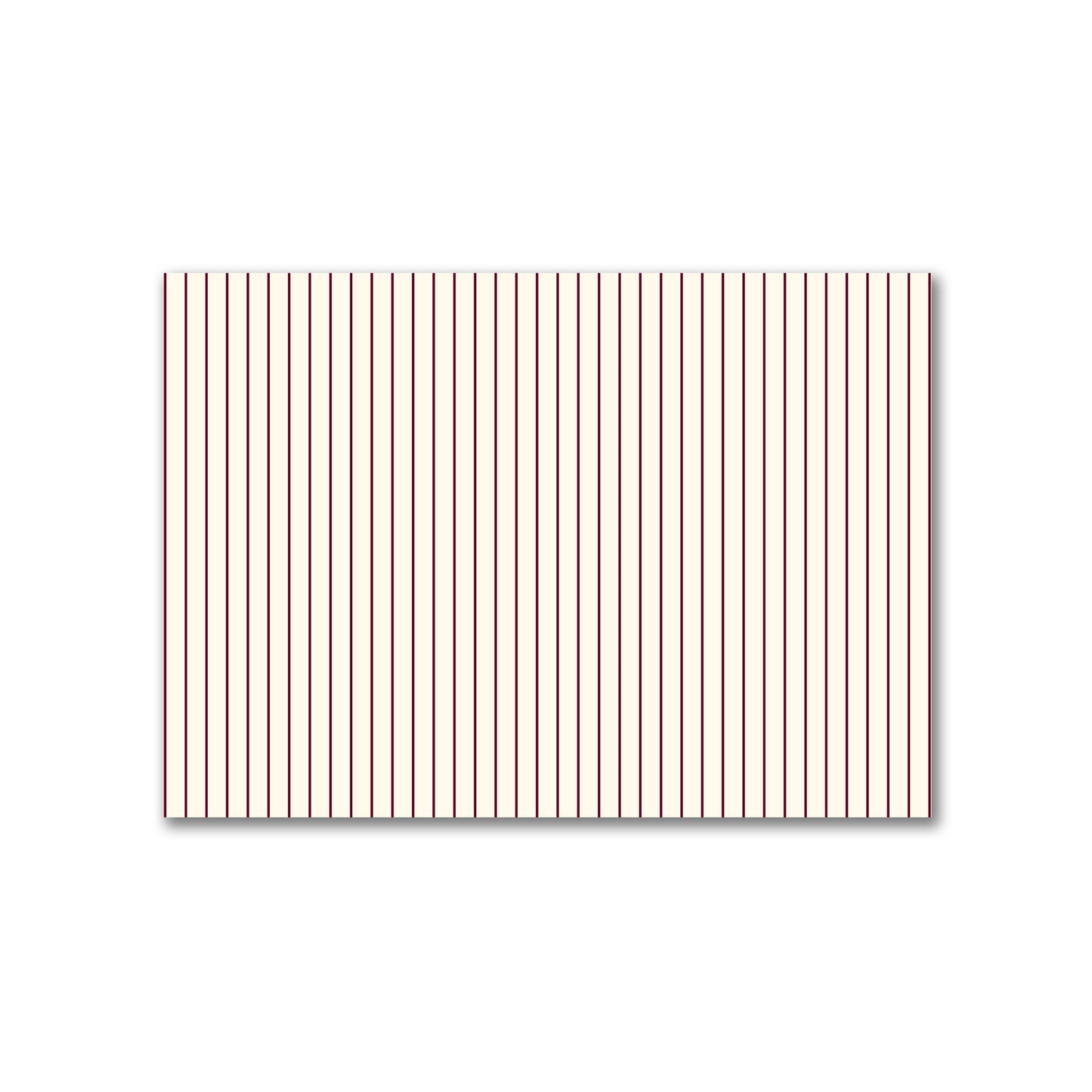 Cotton Canvas Fabric with Fine Burgundy Red Stripes on Pale Cream, FACC-1283-151