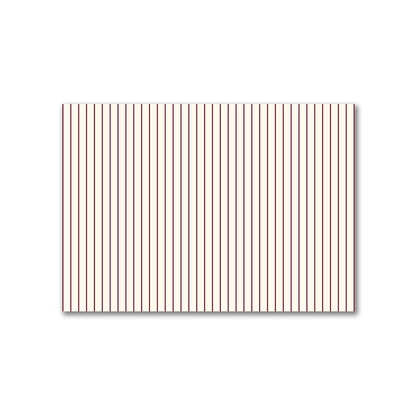 Cotton Canvas Fabric with Fine Burgundy Red Stripes on Pale Cream, FACC-1283-151