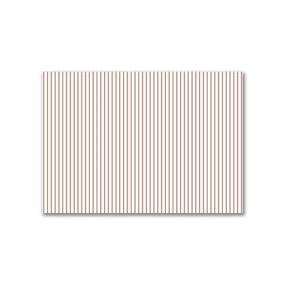 Cotton Canvas Fabric with Fine Burgundy Red Stripes on Pale Cream, FACC-1283-151