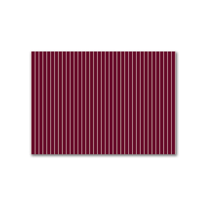Cotton Canvas Fabric with Fine Pale Cream Stripes on Burgundy Red, FACC-1283-152