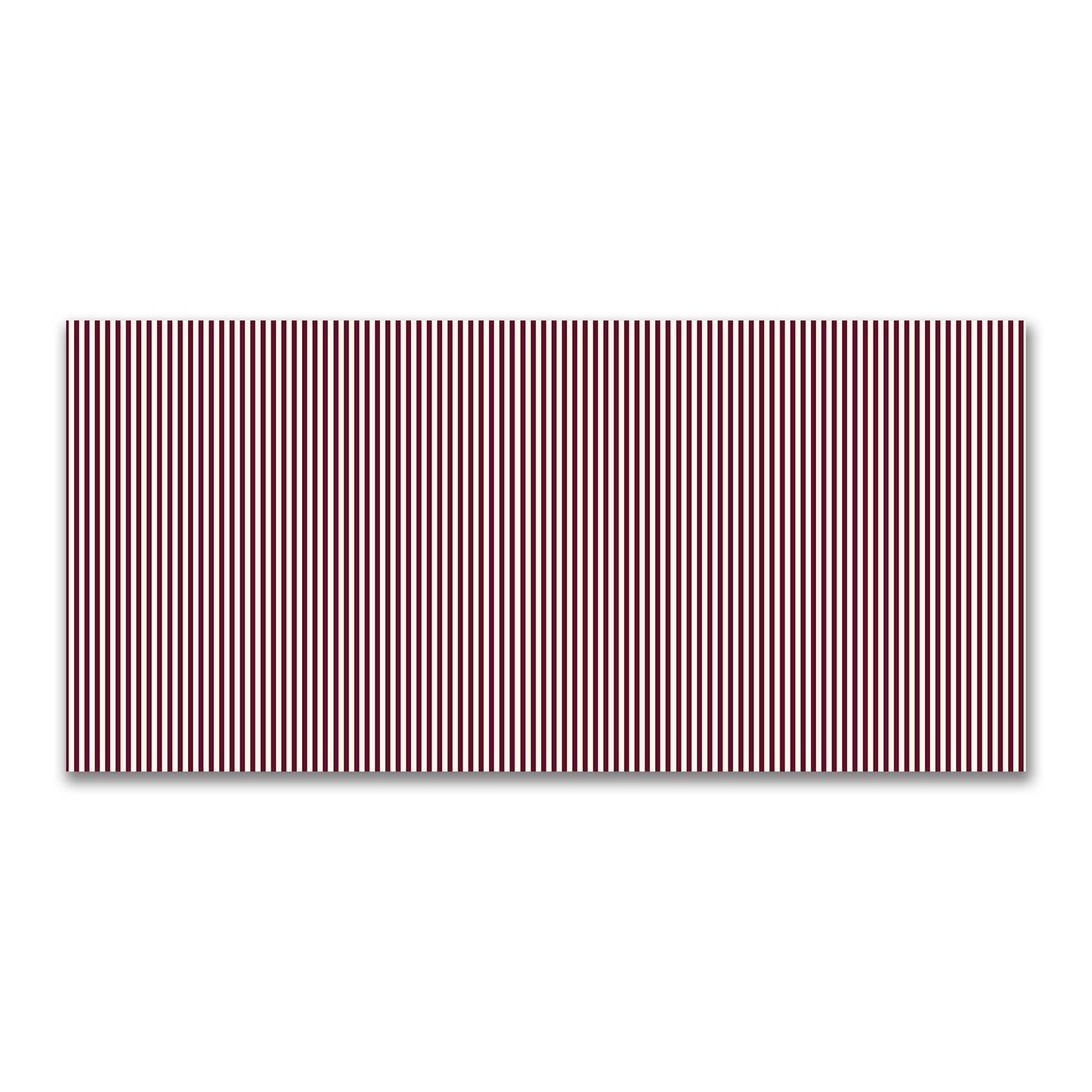 Cotton Canvas Fabric with Thin Burgundy Red Bars on Pale Cream, FACC-1283-241