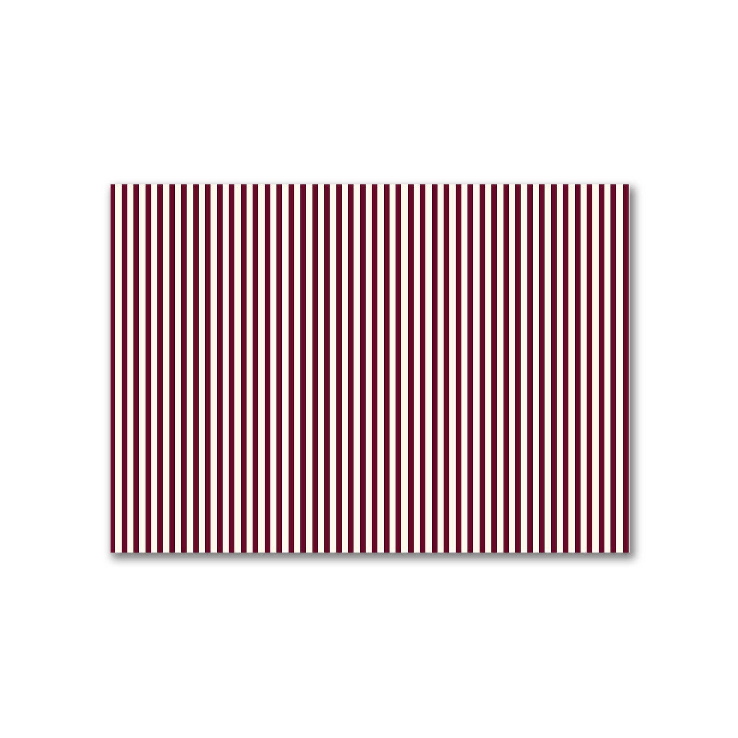 Cotton Canvas Fabric with Thin Burgundy Red Bars on Pale Cream, FACC-1283-241
