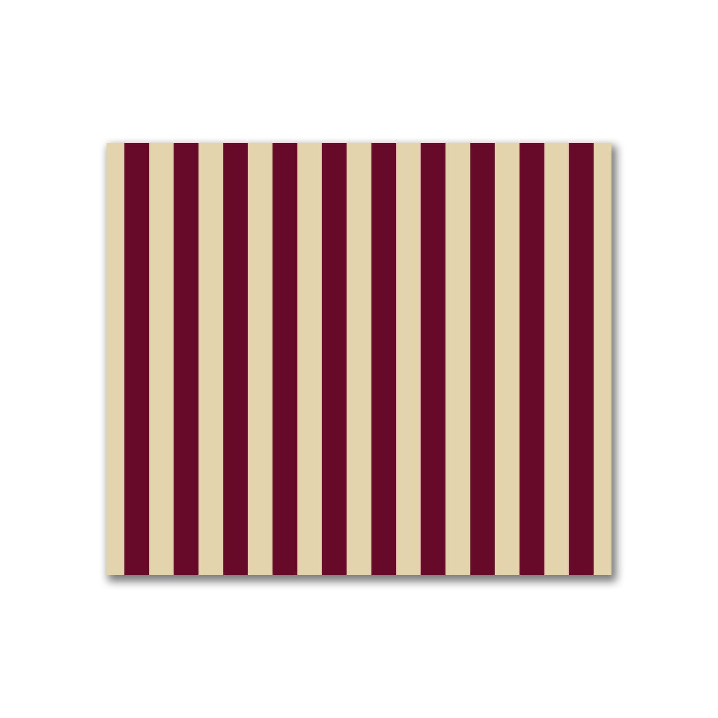 Cotton Canvas Fabric with Burgundy Red Bars on Tan, FACC-1284-051