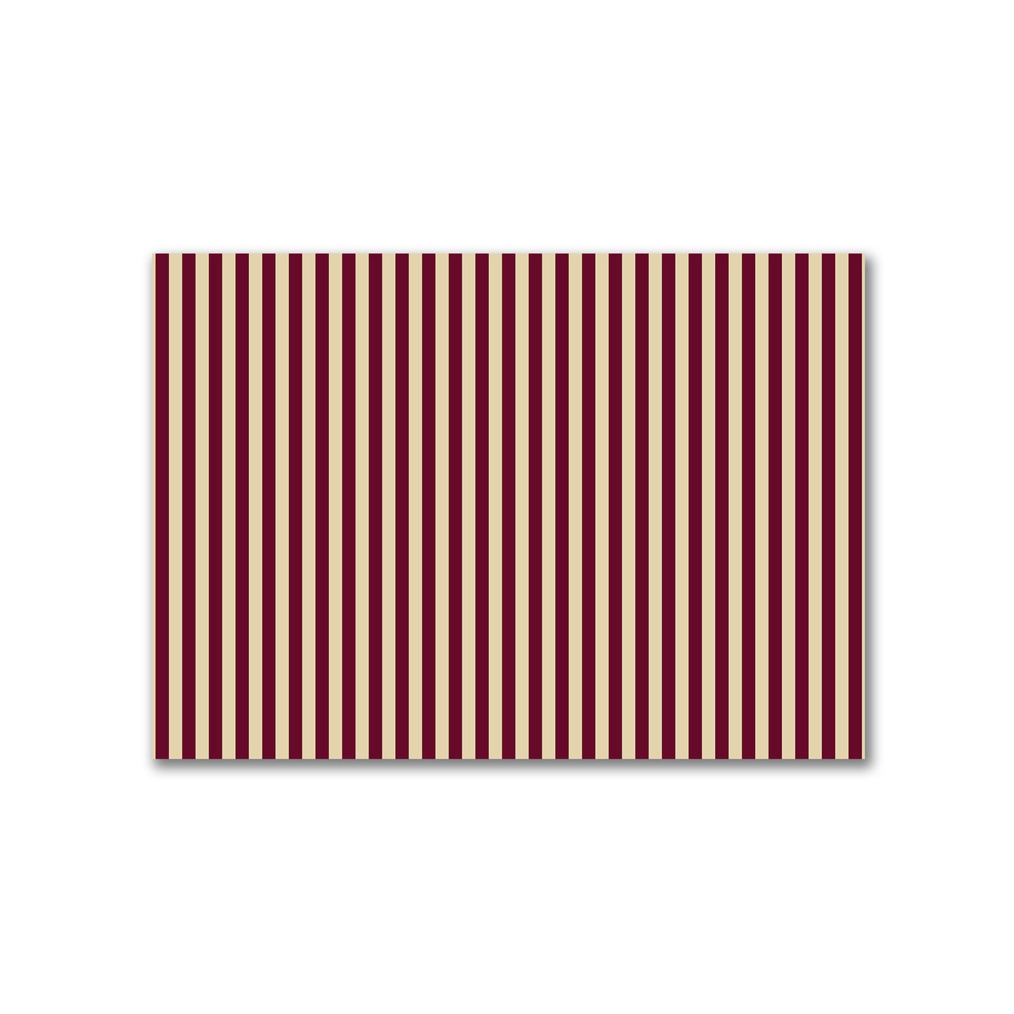 Cotton Canvas Fabric with Burgundy Red Bars on Tan, FACC-1284-051