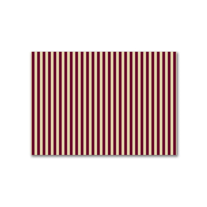Cotton Canvas Fabric with Burgundy Red Bars on Tan, FACC-1284-051
