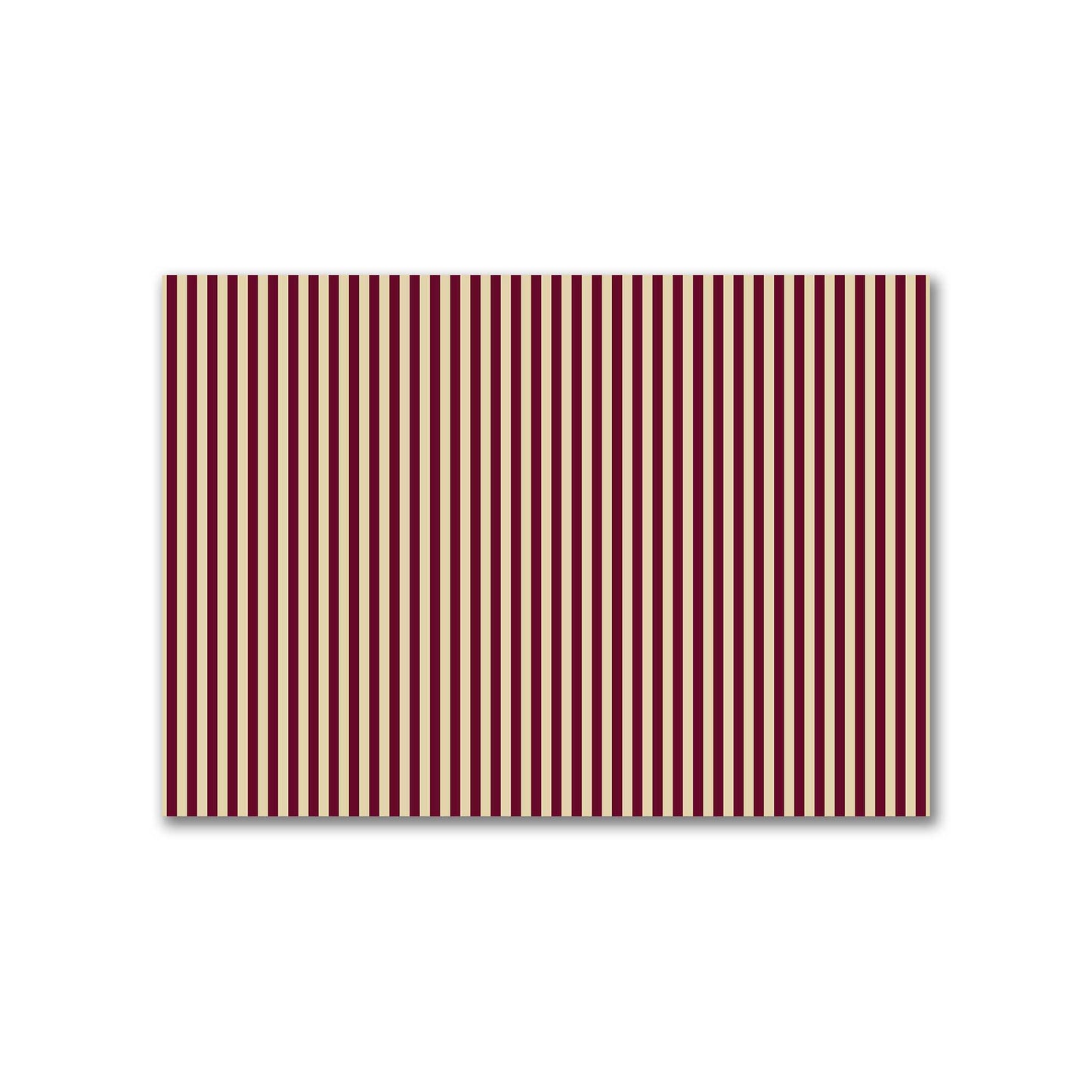 Cotton Canvas Fabric with Burgundy Red Bars on Tan, FACC-1284-051