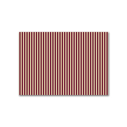 Cotton Canvas Fabric with Burgundy Red Bars on Tan, FACC-1284-051