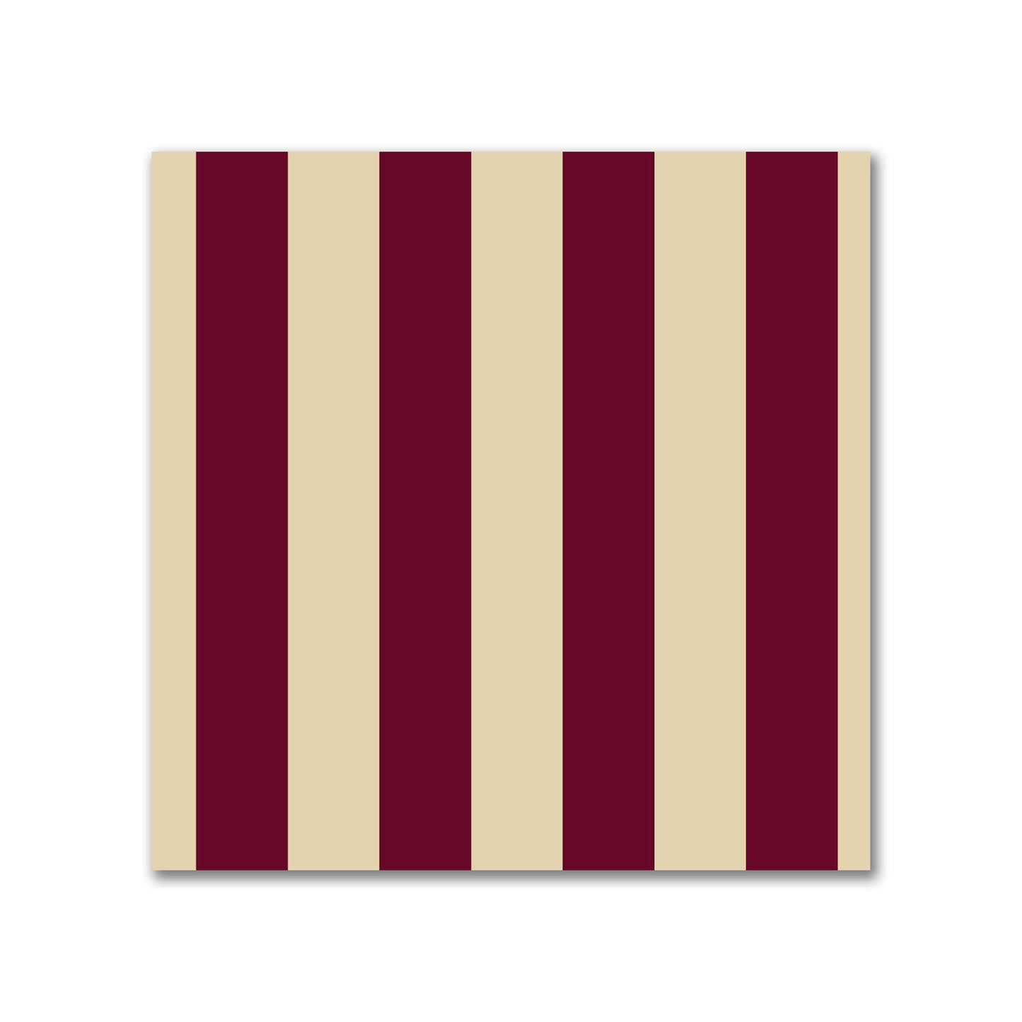 Cotton Canvas Fabric with Burgundy Red Bars on Tan, FACC-1284-051