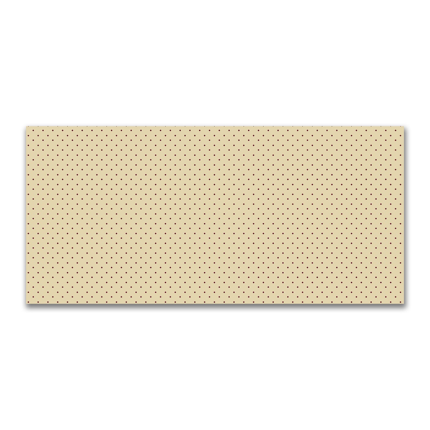 Cotton Canvas Fabric with Burgundy Red Diamonds on Tan, FACC-1284-101